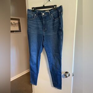 Madewell Women's Curvy High Waist Skinny Jeans, Denim style: Danny, Size 32